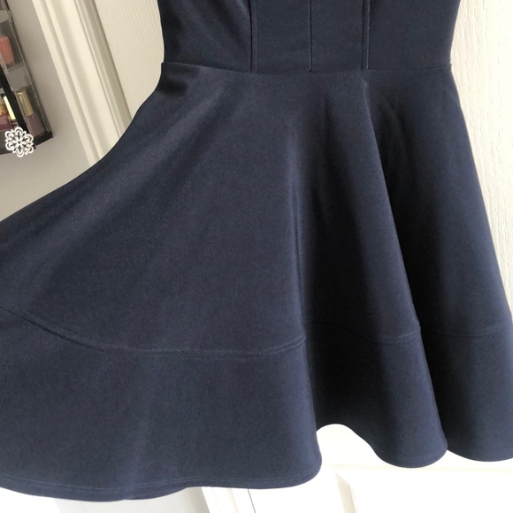 Navy blue skater dress - Picture 3 of 5